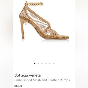 BRAND NEW Never Worn Bottega Mesh Nappa Chunky Chain Heels in original box!!